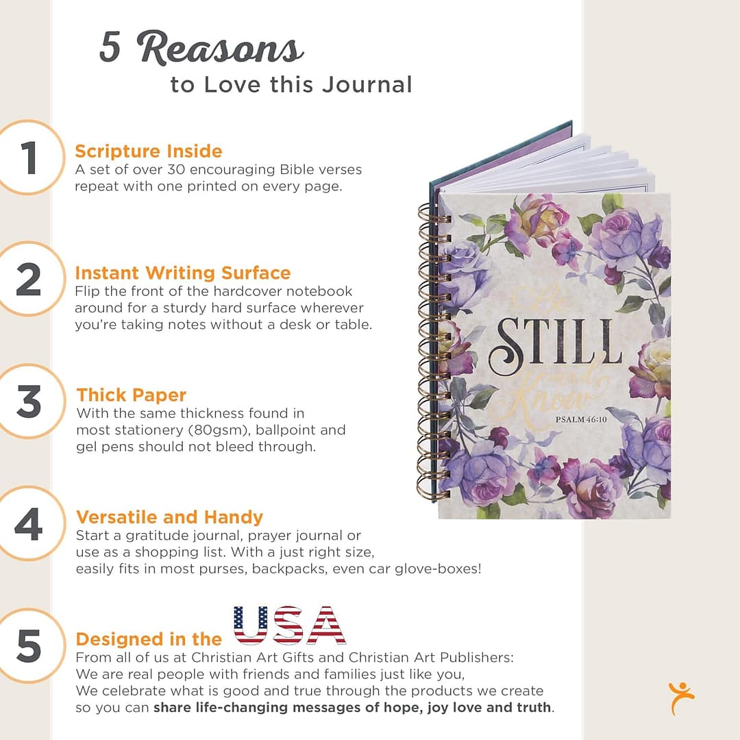 Be Still and Know – Journal con Versículos Bíblicos - Image 3