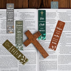 Separador de Libro con Versos Bíblicos