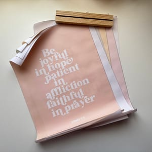 Poster 12x16 con Versos Bíblicos