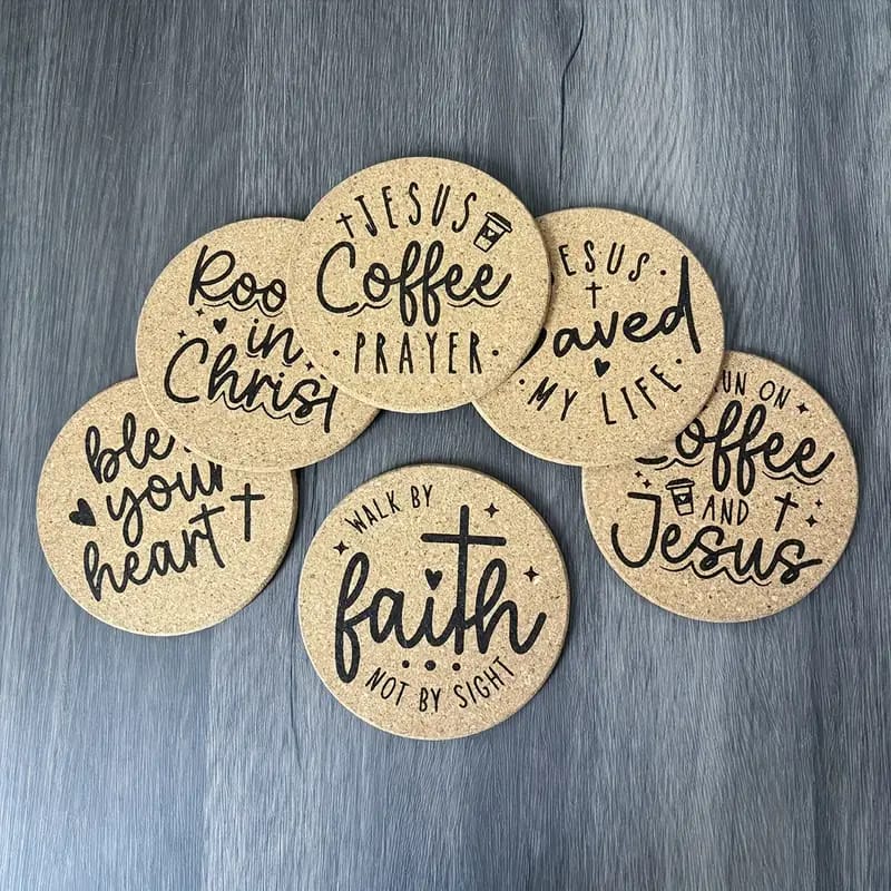 Juego de Portavasos de Corcho