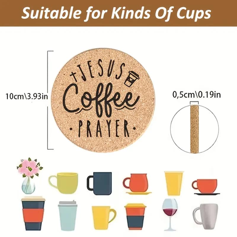 Juego de Portavasos de Corcho - Image 2