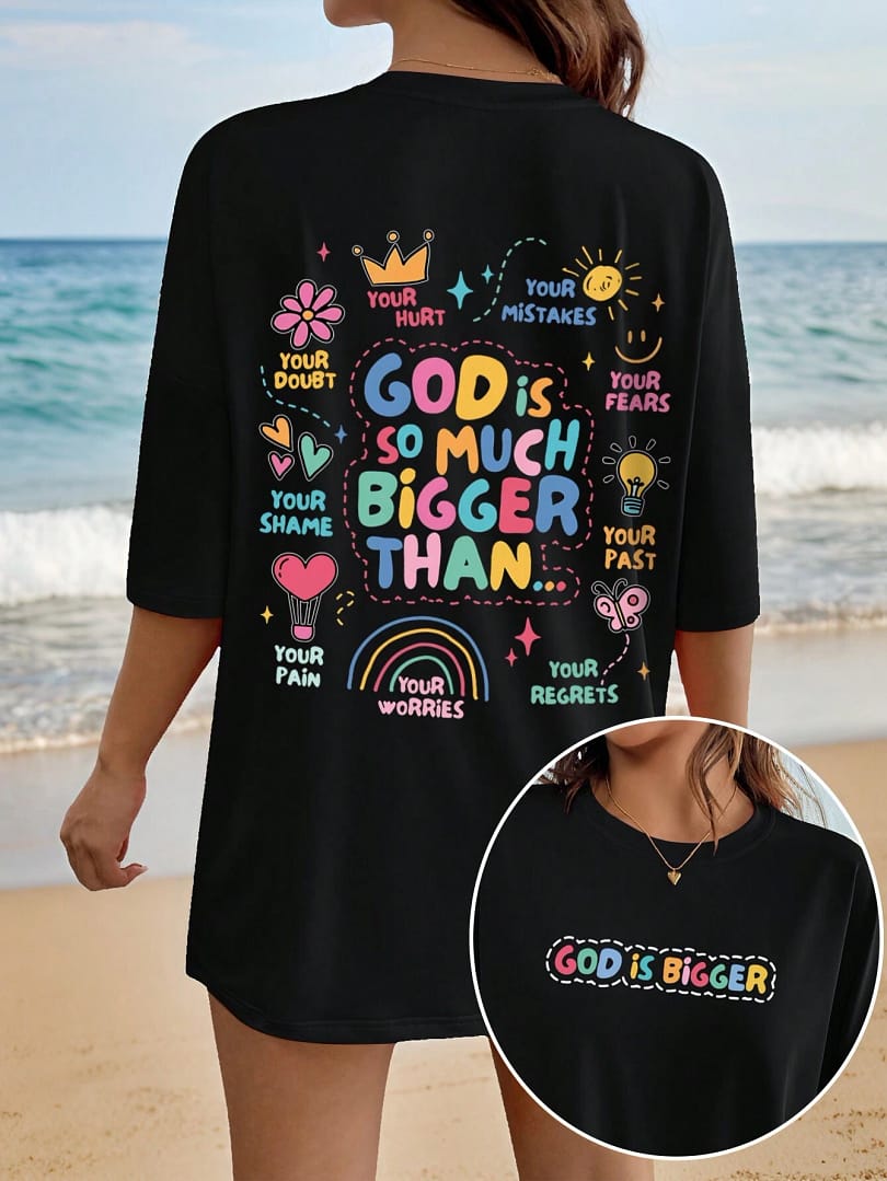 God Is Much Bigger T-Shirt - Mujer - Image 3