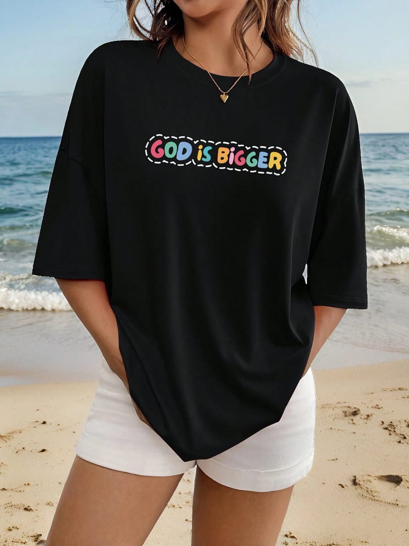 God Is Much Bigger T-Shirt - Mujer - Image 2