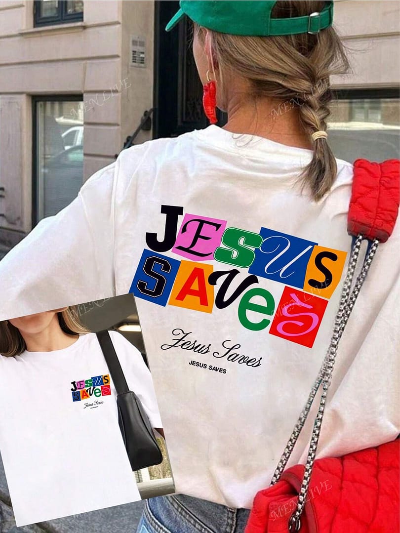 Jesus Saves T-Shirt - Mujer