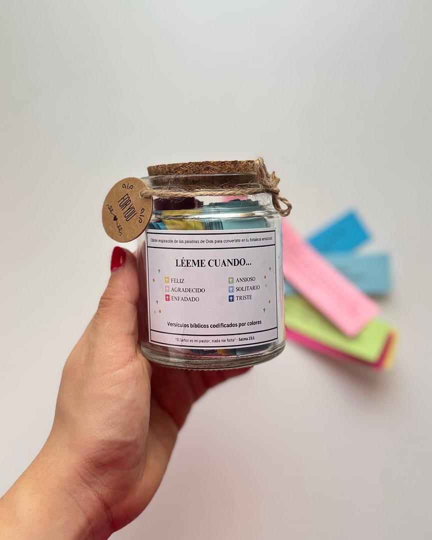 Tarro con Versos Bíblicos - Bible Jar
