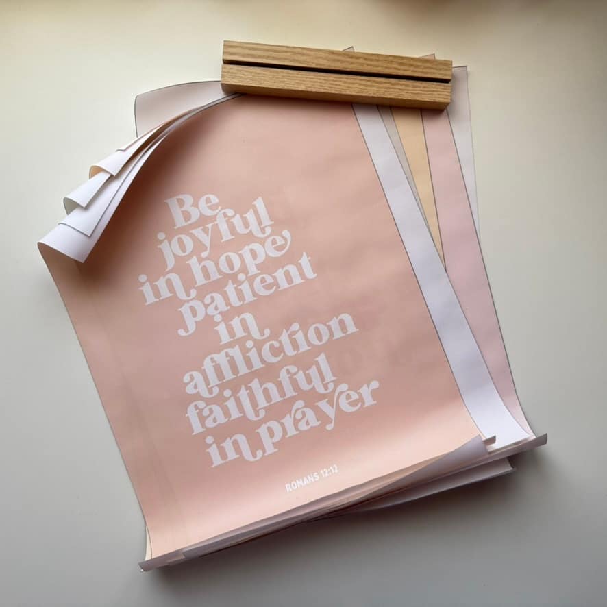 Poster 12x16 con Versos Bíblicos